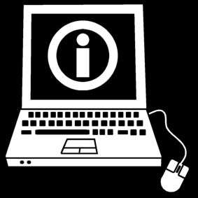 laptop: info / look for info using the laptop